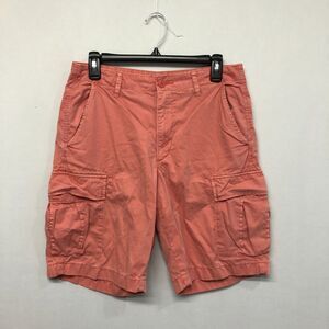 Uniqlo Men Cotton Cargo Shorts Size Small 27-30inch Coral M182 -6